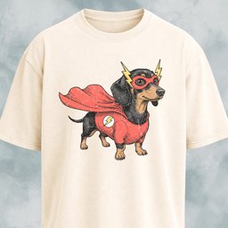 Superhero Dachshund T Shirt Gift For Dog Lover
