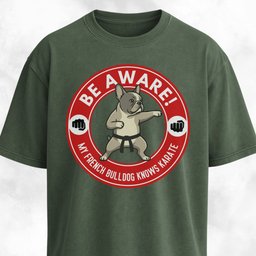 My French Bulldog Knows Karate T Shirt Gift For Dog Lover