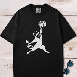 Raccoon Jordan Pumpkin T Shirt Gift For Dog Lover