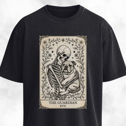 The Guardian Bulldog Tarot Card T Shirt Gift For Dog Lover