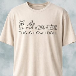 This Is How I Roll Frenchies T Shirt Gift For Dog Lover