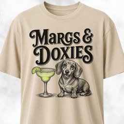Margs And Doxies T Shirt Gift For Dog Lover