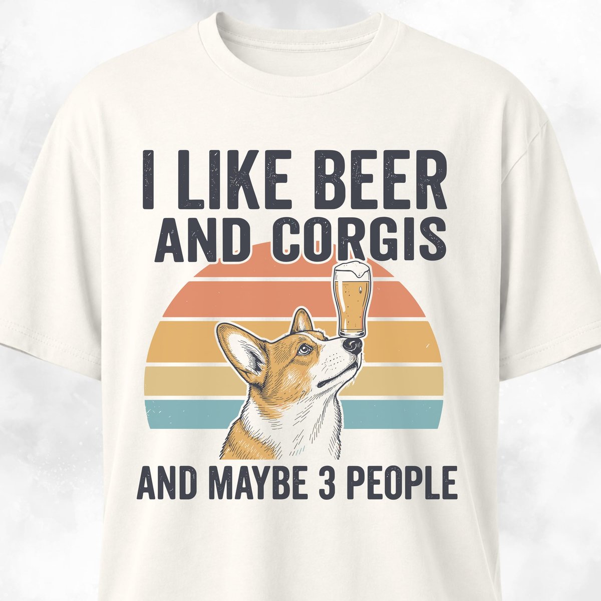 I Like Beer And Corgis T Shirt Gift For Dog Lover