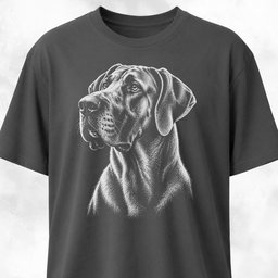 Nostalgic Great Dane T Shirt Gift For Dog Lover