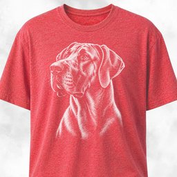 Nostalgic Great Dane T Shirt Gift For Dog Lover