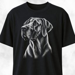Nostalgic Great Dane T Shirt Gift For Dog Lover
