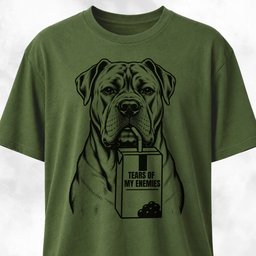 Tears On My Enemies Cane Corso T Shirt Gift For Dog Lover