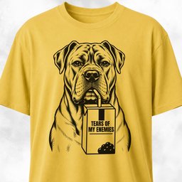 Tears On My Enemies Cane Corso T Shirt Gift For Dog Lover