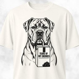 Tears On My Enemies Cane Corso T Shirt Gift For Dog Lover
