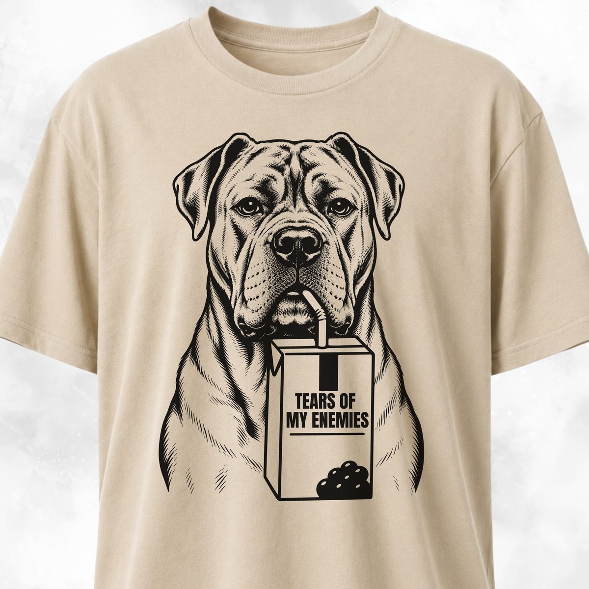 Tears On My Enemies Cane Corso T Shirt Gift For Dog Lover