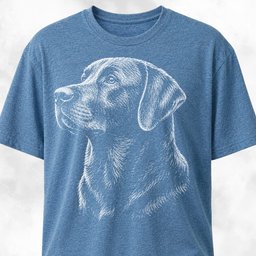 Labrador Portrait T Shirt Gift For Dog Lover