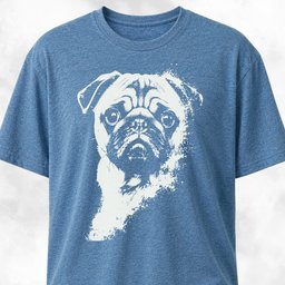 Pug Shadows T Shirt Gift For Dog Lover