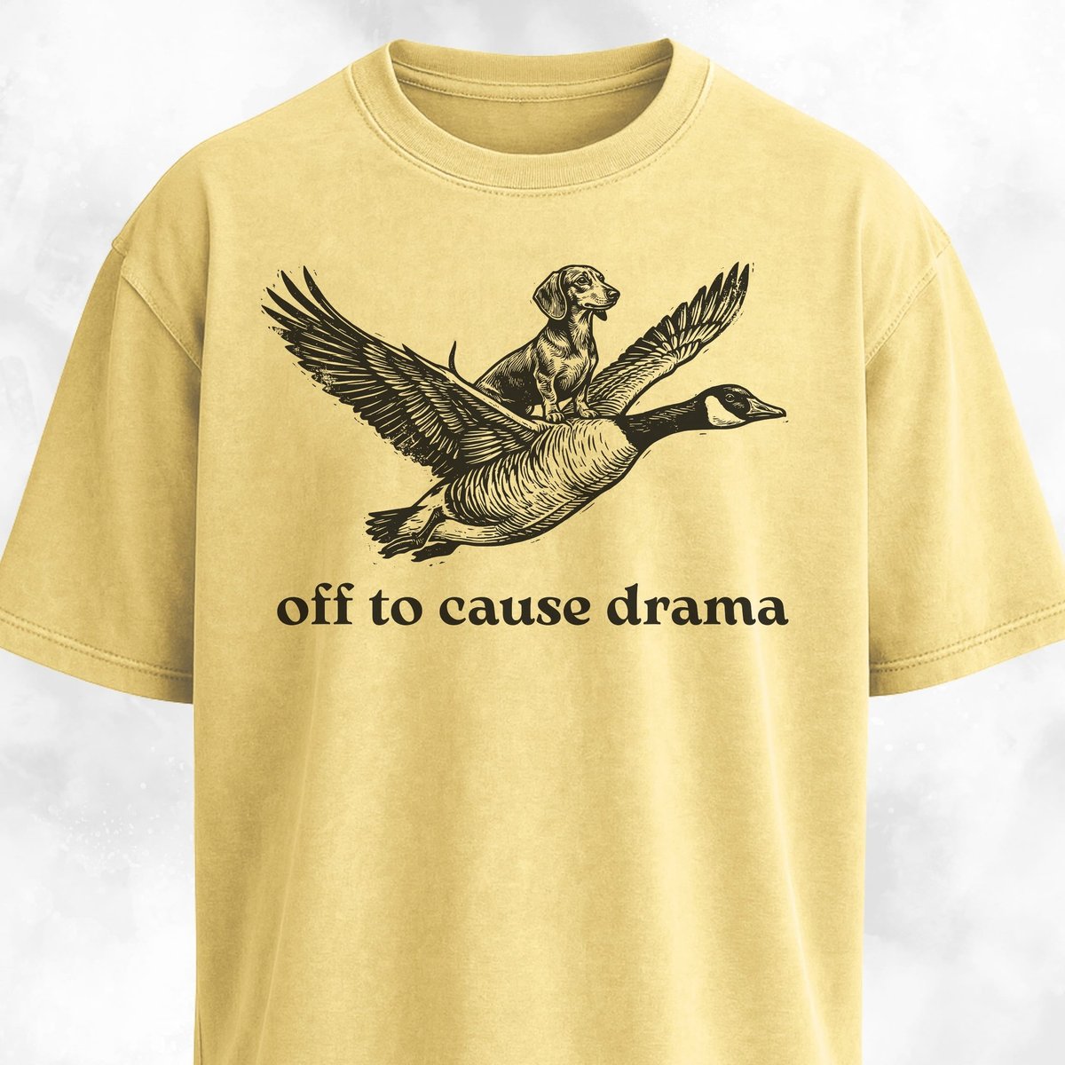 Off To Cause Drama Doxie T Shirt Gift For Dog Lover