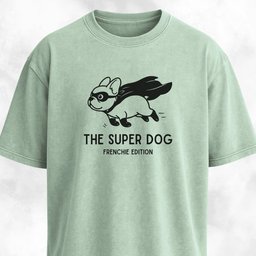 Superhero Frenchie Edition T Shirt Gift For Dog Lover