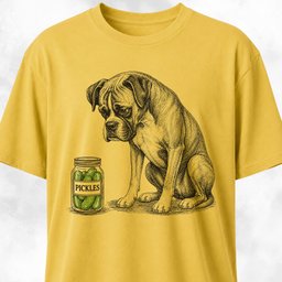 Pickle Boxer T Shirt Gift For Dog Lover