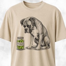 Pickle Boxer T Shirt Gift For Dog Lover