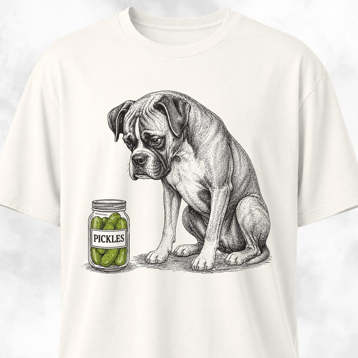 Pickle Boxer T Shirt Gift For Dog Lover