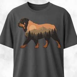 Nature Rottweiler T Shirt Gift For Dog Lover