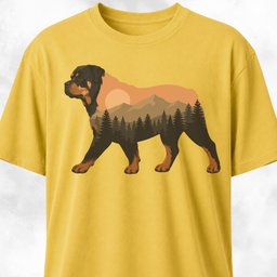 Nature Rottweiler T Shirt Gift For Dog Lover