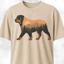 Nature Rottweiler T Shirt Gift For Dog Lover