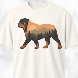 Nature Rottweiler T Shirt Gift For Dog Lover