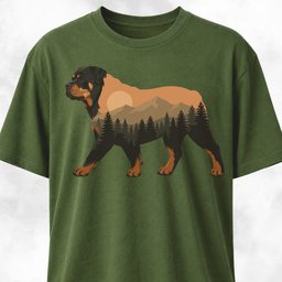 Nature Rottweiler T Shirt Gift For Dog Lover