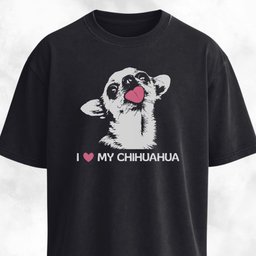 I Love My Chihuahua Tongue Out T Shirt Gift For Dog Lover
