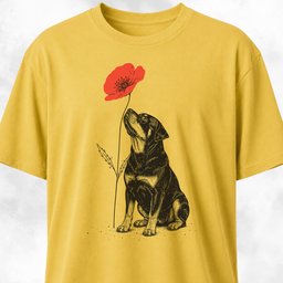 Rottweiler Smelling Poppy T Shirt Gift For Dog Lover