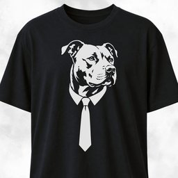 Necktie Pittie T Shirt Gift For Dog Lover