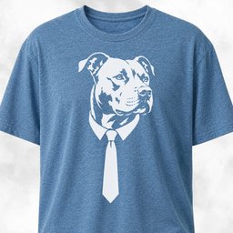 Necktie Pittie T Shirt Gift For Dog Lover