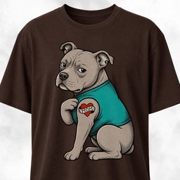 I Love Mom Tattoo Pitbull T Shirt Gift For Mom