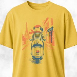 Pug On A Scooter T Shirt Gift For Dog Lover