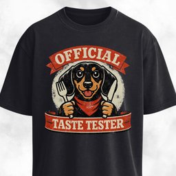 Official Taste Tester Dachshund T Shirt Gift For Dog Lover