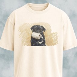 Pug With Toilet Paper T Shirt Gift For Dog Lover