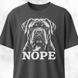 Nope Cane Corso T Shirt Gift For Dog Lover