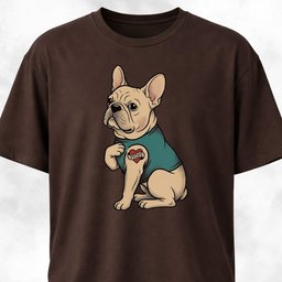 I Love Mom Tattoo Frenchie T Shirt Gift For Mom