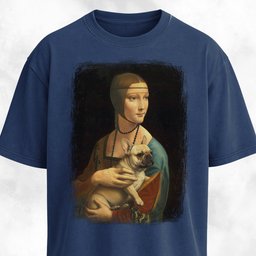 Lady With An Ermine Frenchie Edition T Shirt Gift For Dog Lover