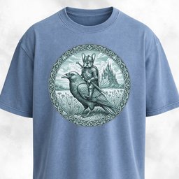 Medieval French Bulldog Knight On A Crow T Shirt Gift For Dog Lover