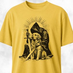 Grim Reaper With Goldie T Shirt Gift For Dog Lover