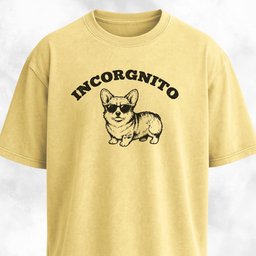 Incorgnito Corgi T Shirt Gift For Dog Lover