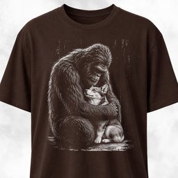 Sasquatch Hugging Corgi T Shirt Gift For Dog Lover