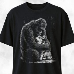 Sasquatch Hugging Corgi T Shirt Gift For Dog Lover