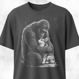 Sasquatch Hugging Corgi T Shirt Gift For Dog Lover