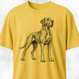Scribble Great Dane T Shirt Gift For Dog Lover