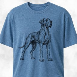 Scribble Great Dane T Shirt Gift For Dog Lover