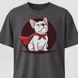 Superhero French Bulldog T Shirt Gift For Dog Lover
