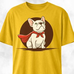 Superhero French Bulldog T Shirt Gift For Dog Lover