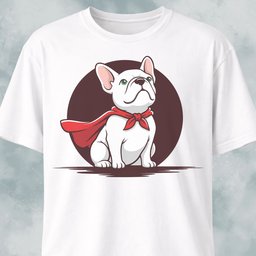 Superhero French Bulldog T Shirt Gift For Dog Lover