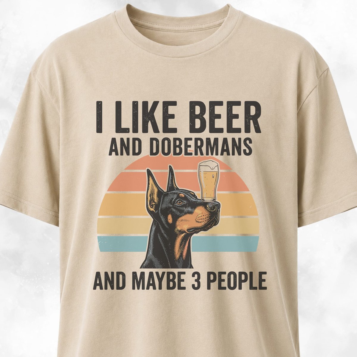 I Like Beer And Dobermans T Shirt Gift For Dog Lover