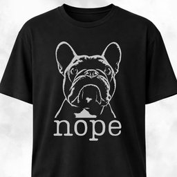 Nope Frenchie T Shirt Gift For Dog Lover